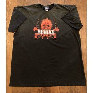 Metallica Vintage T Shirt 1990's Tour Pushead Rebel Faded Thrashed Worn Men’s XL